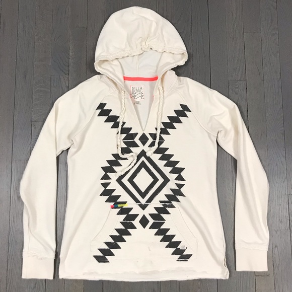 Billabong Tops - Billabong Aztec Print Beach Hoodie Sweatshirt